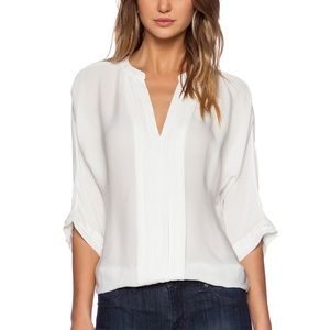 NEW Joie Silk Marru Blouse in Porcelain